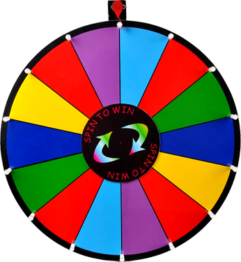 Spin Clip Wheel - Spinning Prize Wheel Gif (346x375)