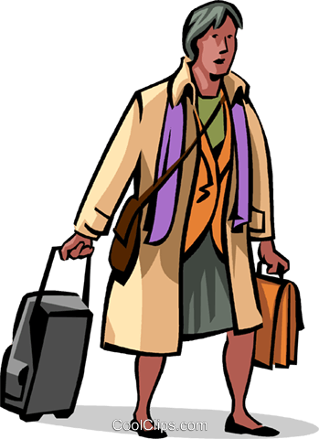 Business Travel Royalty Free Vector Clip Art Illustration - Royalty Payment (349x480)