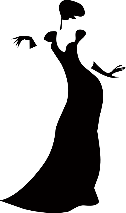 Image Result For Human Silhouettes - Lady Clip Art (427x720)