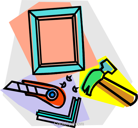 Picture Frame, And Framing Supplies Royalty Free Vector - Object (480x448)