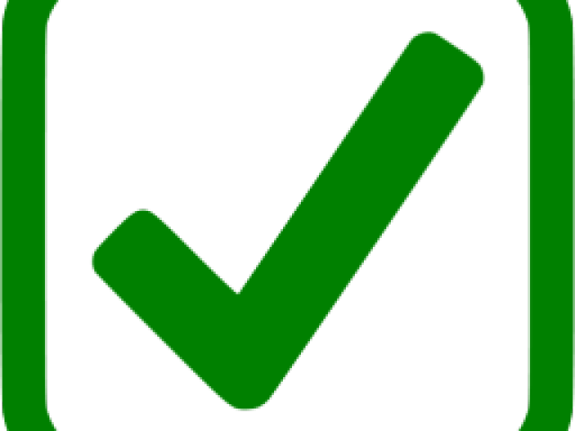 Green Tick Clipart Lime Green - Icon (640x480)