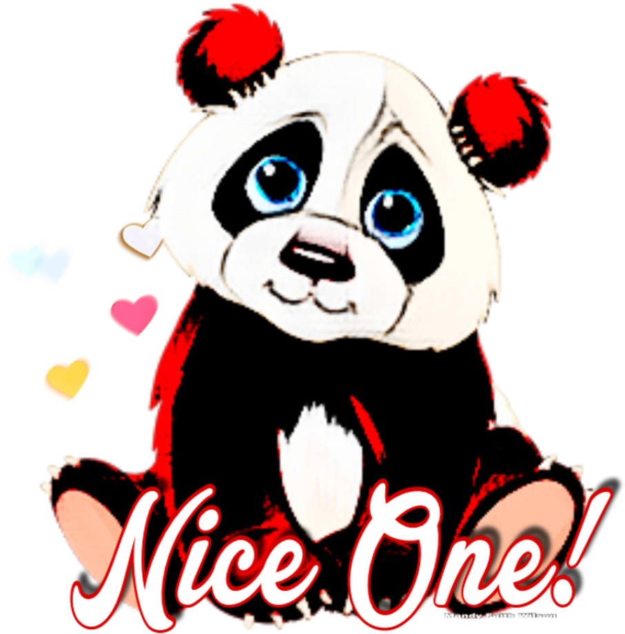 Niceone Compliments Compliment Panda Freetoedit - Story Book Front Cover (1024x1024)