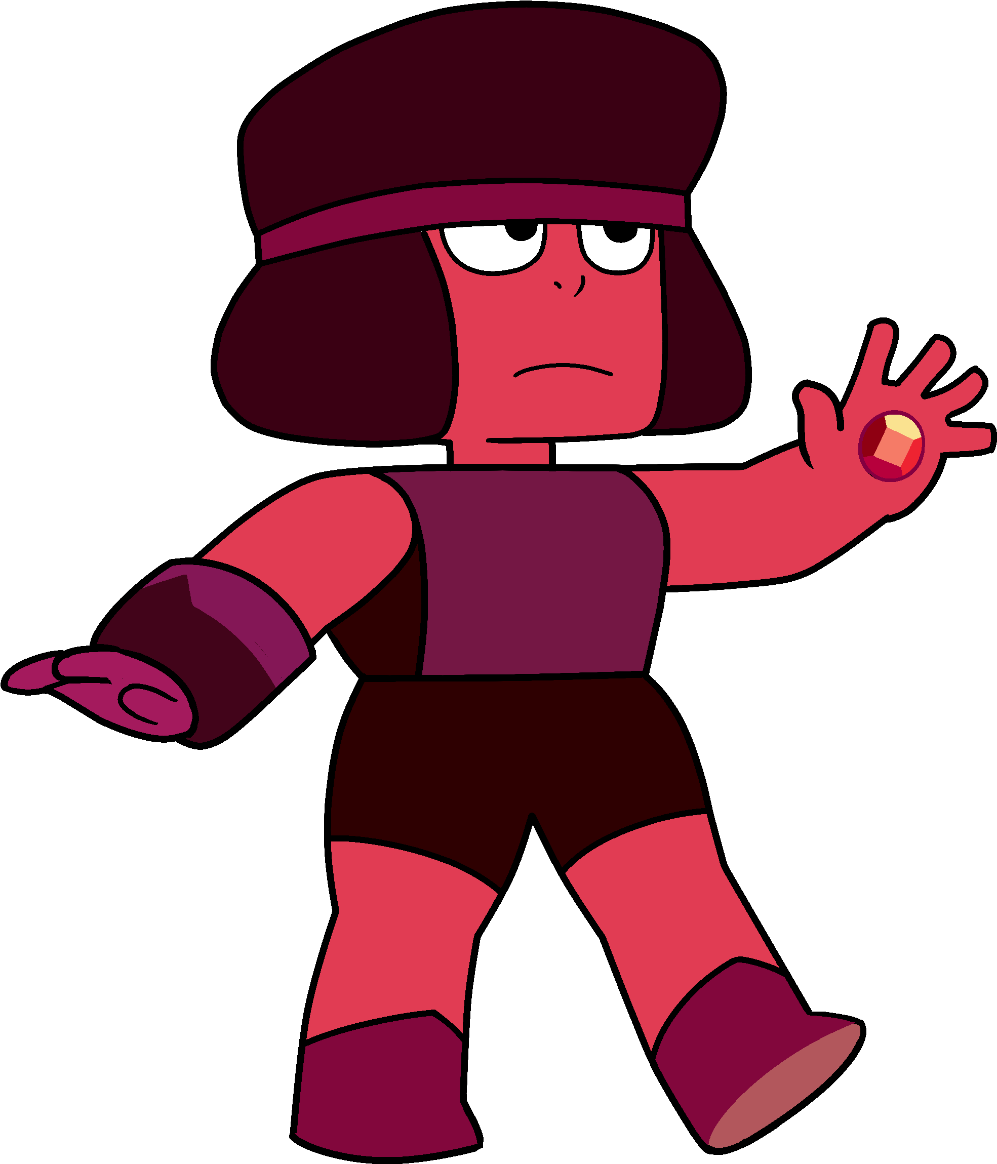 Ruby Transparent Cartoon Clipart Transparent Library - Steven Universe Wedding Ruby (2000x2469)