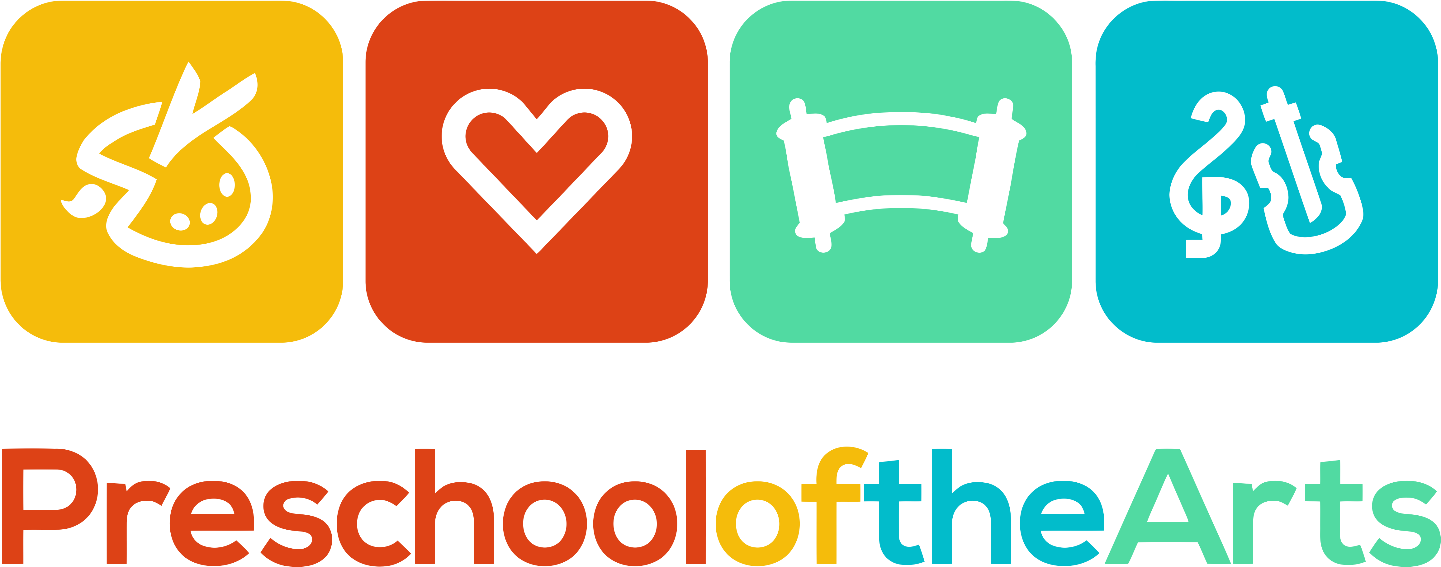 Preschool Of The Arts Done Vectorized - Preschool Of The Arts (5050x2288)