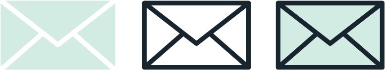 Different Styles Of Icons - Email (828x300)