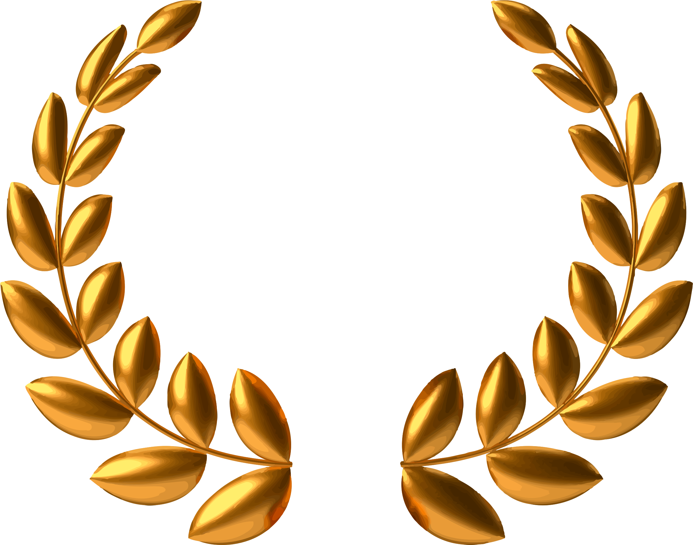Bronze Wreath - Gold Wreath Vector Png (2378x1869)