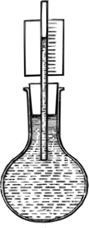 Free Water Expansion In Flask - Laboratory Flask (313x800)