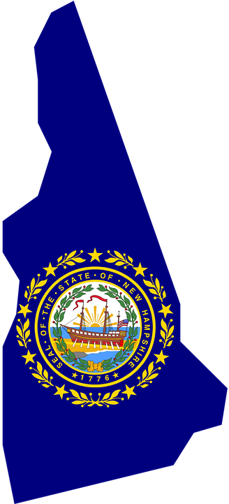 New Hampshire Early Learning Standards - New Hampshire Flag Map (360x720)