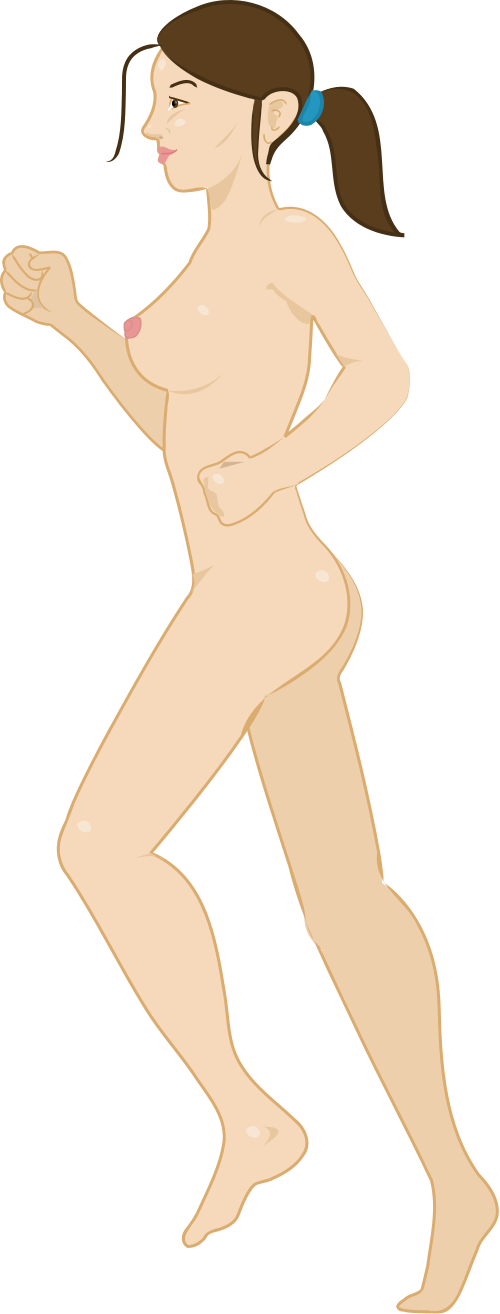 This Image Rendered As Png In Other Widths - Pixel Art Nude Women (500x1314)
