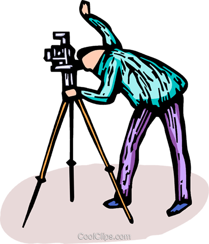 Surveyor Royalty Free Vector Clip Art Illustration - Illustration (412x480)