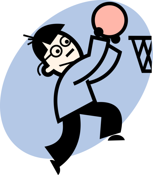 Basketball Player Makes Jump Shot - Basketball (613x700)