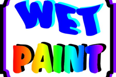 Clip Transparent Stock Wet Paint Signs Md - Clip Art (450x300)