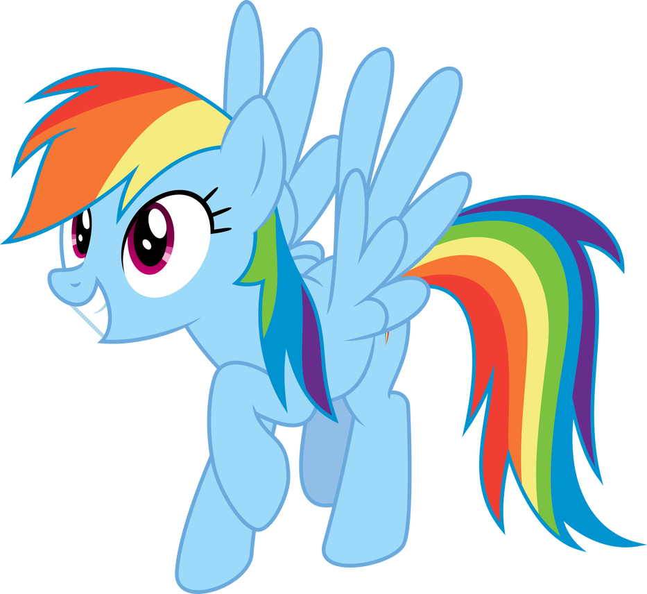 Rainbow Dash Simple By Aethon056 - Mlp Rainbow Dash Equal (933x856)