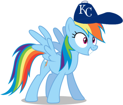 Rainbow Dash Images Rainbow Dash Wearing A Kansas City - Pony Friendship Is Magic Rainbow (500x429)