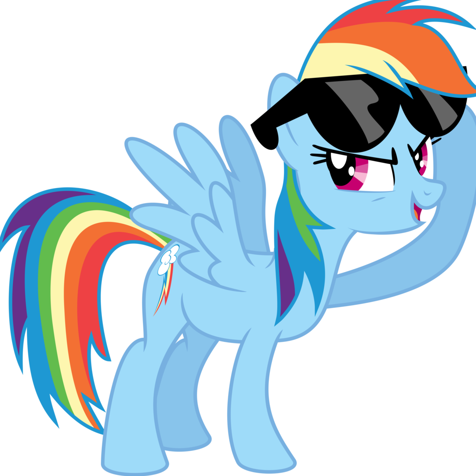 Rainbow Dash - Cool My Little Ponies (972x972)