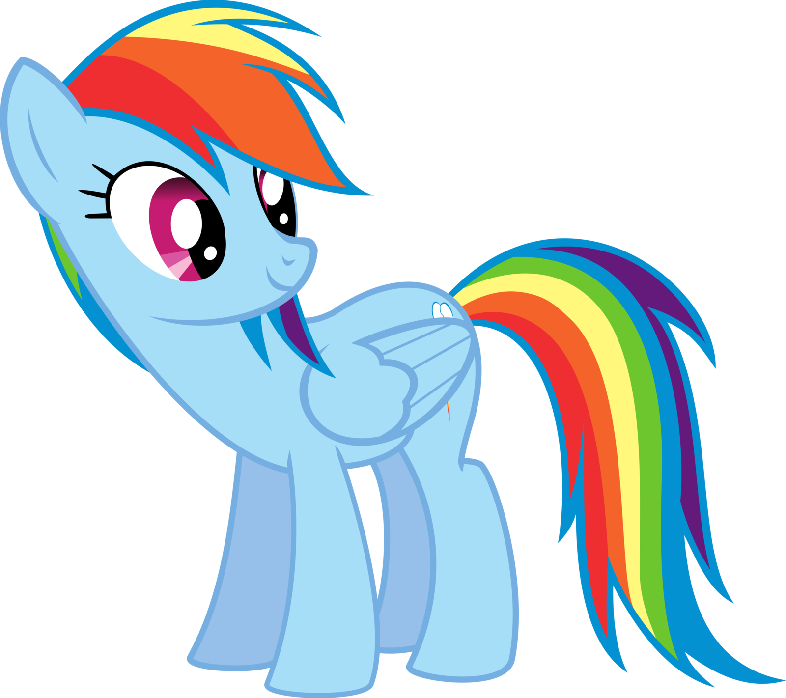 Rainbow's Glance By Quasdar - My Little Pony Print Outs (1600x1421)