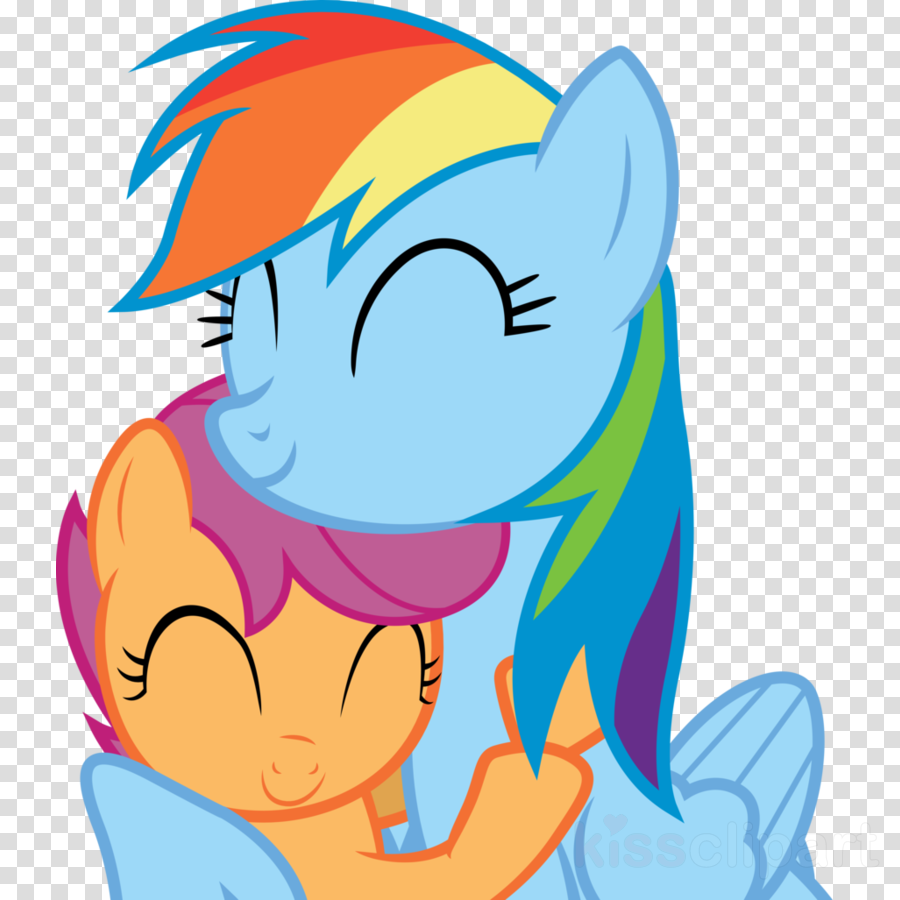 Clipart Resolution 900*1027 - Scootaloo And Rainbow Dash Cuddling (900x900)