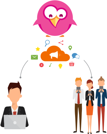 //strangers - Co - - Social Media (400x470)