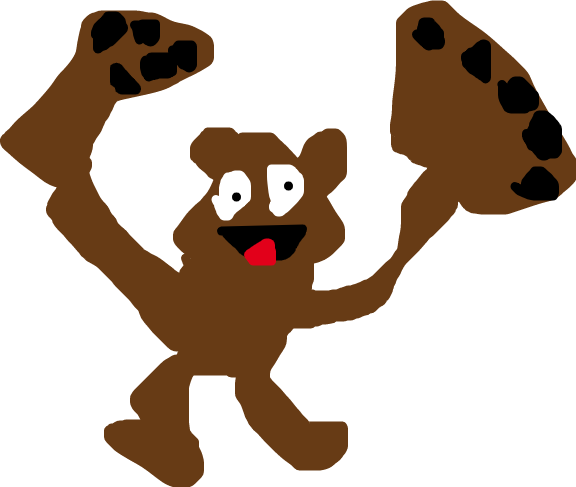 Silly Bear Always Quickly Runs Away From Strangers - Silly Bear Always Quickly Runs Away From Strangers (576x487)
