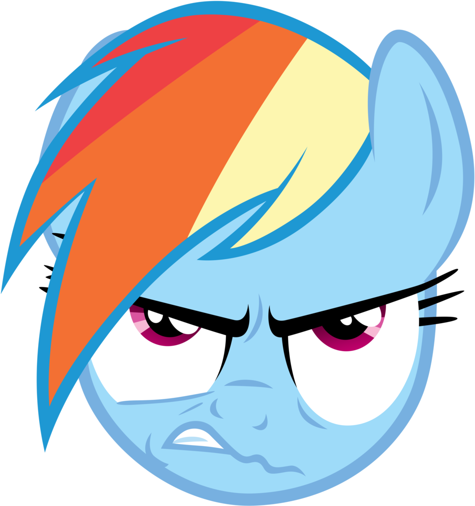 Absurd Res, Artist - Rainbow Dash Angry (982x1024)