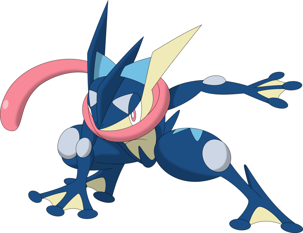 Xiron The Ruby Cells In Monster Wood - Greninja Vector (1020x784)