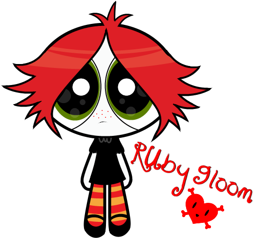 Ruby Gloom As A Power Puff Girl - Ruby Powerpuff Girls (600x600)