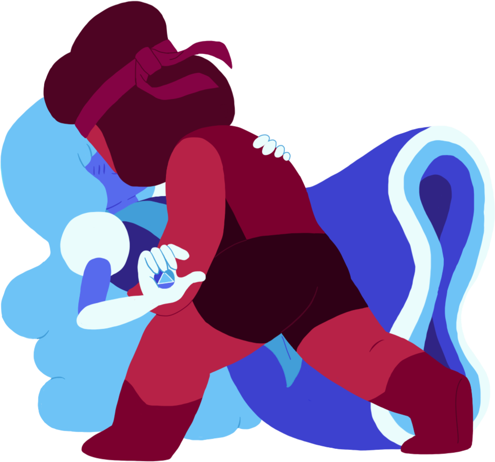 Ruby & Saffy Kissy - Garnet Su (1024x926)