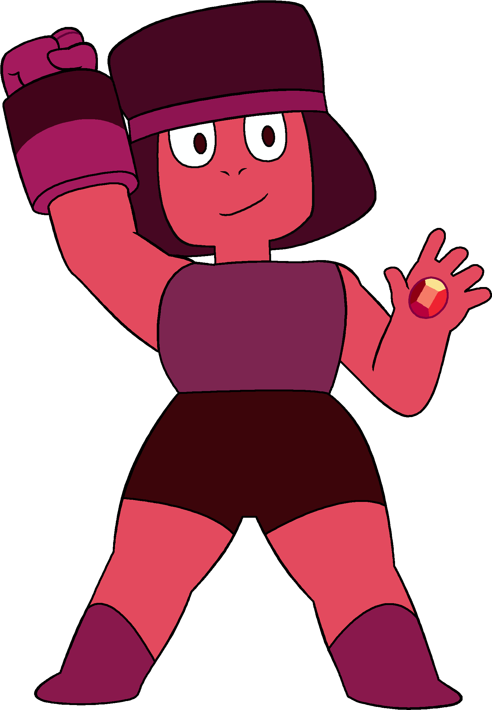 Ruby Clipart Garnet - Steven Universe The Zoomans (1642x2345)