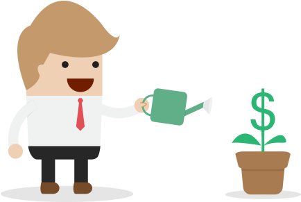 Investing Clipart Transparent - Return On Investment Png (600x290)