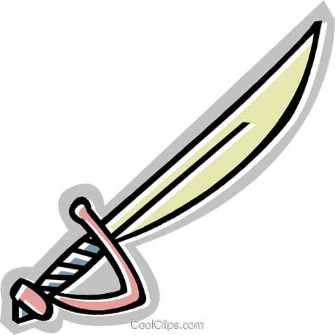 Sword Royalty Free Vector Clip Art Illustration - Clip Art Sword (480x480)