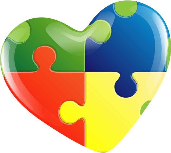 Graphic Black And White Download Information Healthwise - Autism Heart Logo Png (720x720)