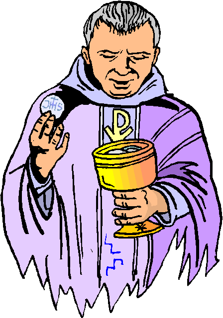Bible Verse Revelation Clipart - Priest Clip Art (448x640)