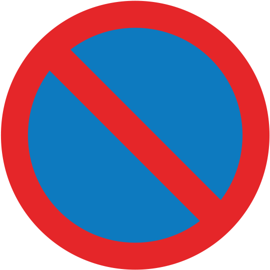 No - No Waiting Sign Singapore (567x567)