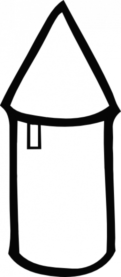 Silo Vector Clip Art - Old Grain Bin Clip Art (250x571)