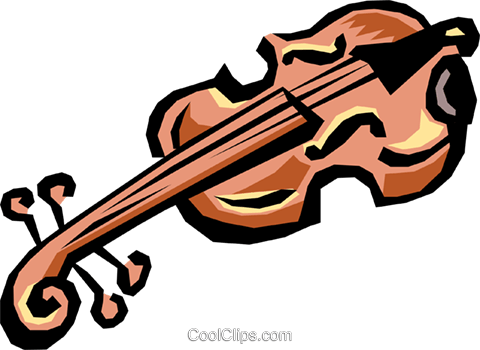 Violin Royalty Free Vector Clip Art Illustration - Cd Na Slovenskej 2 Svadbe A Zabave Various (480x350)
