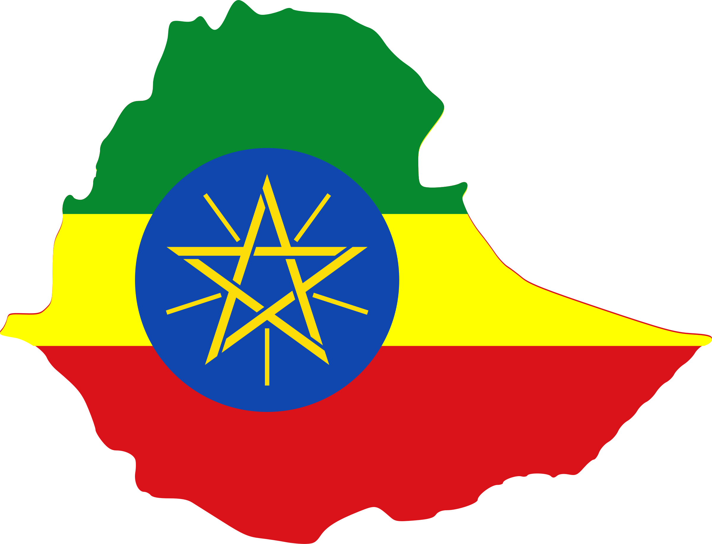All Photo Png Clipart - Ethiopia Map Flag Png (2400x1836)