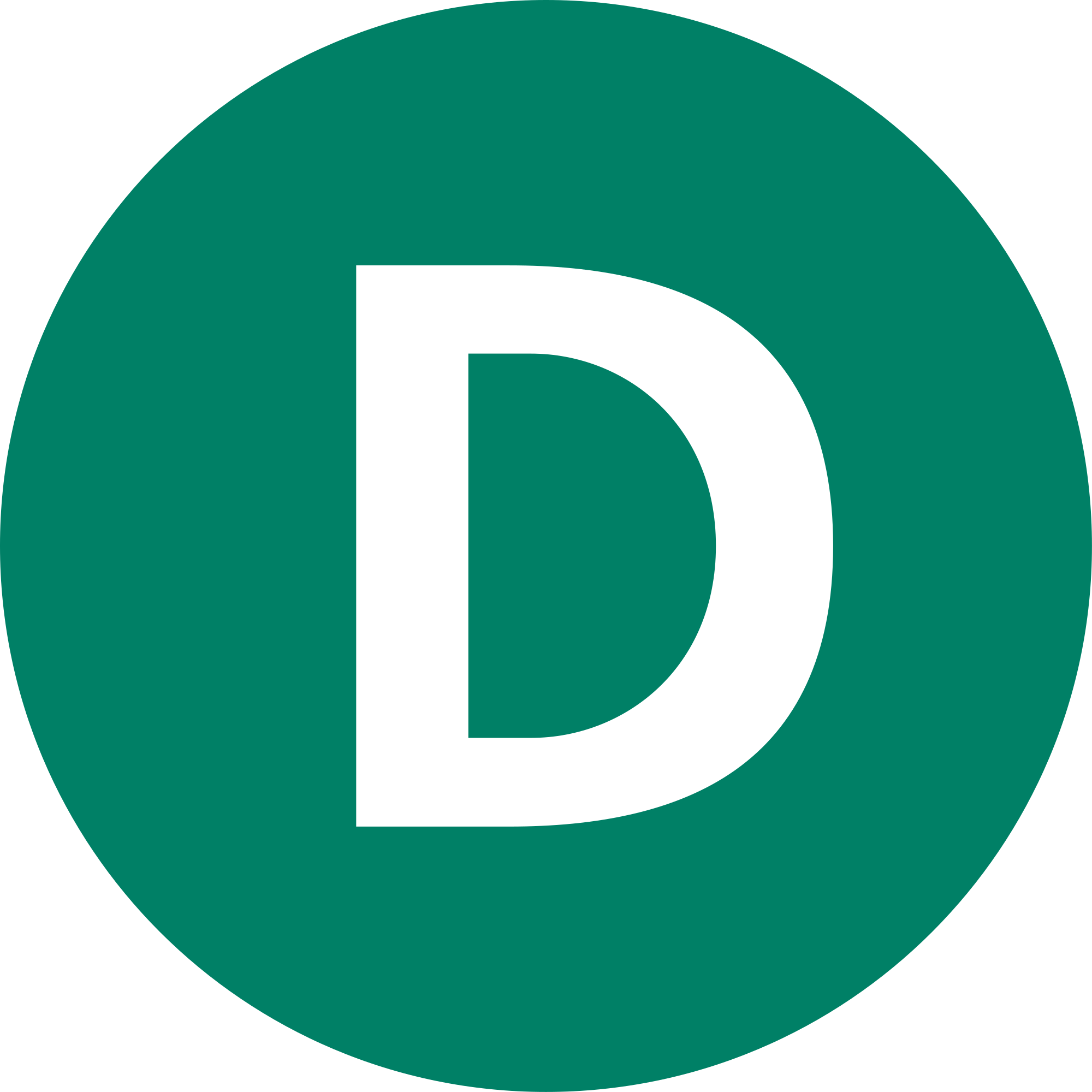 Black And White Download Bullet Svg Small - Icono Subte D (2000x2000)