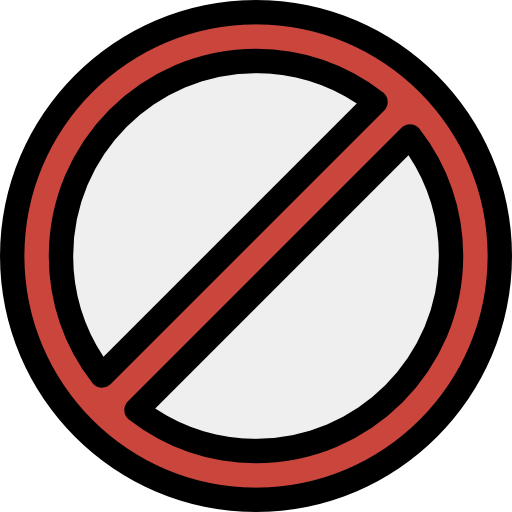 Clipart Donuts - Prohibited Png Icon (512x512)