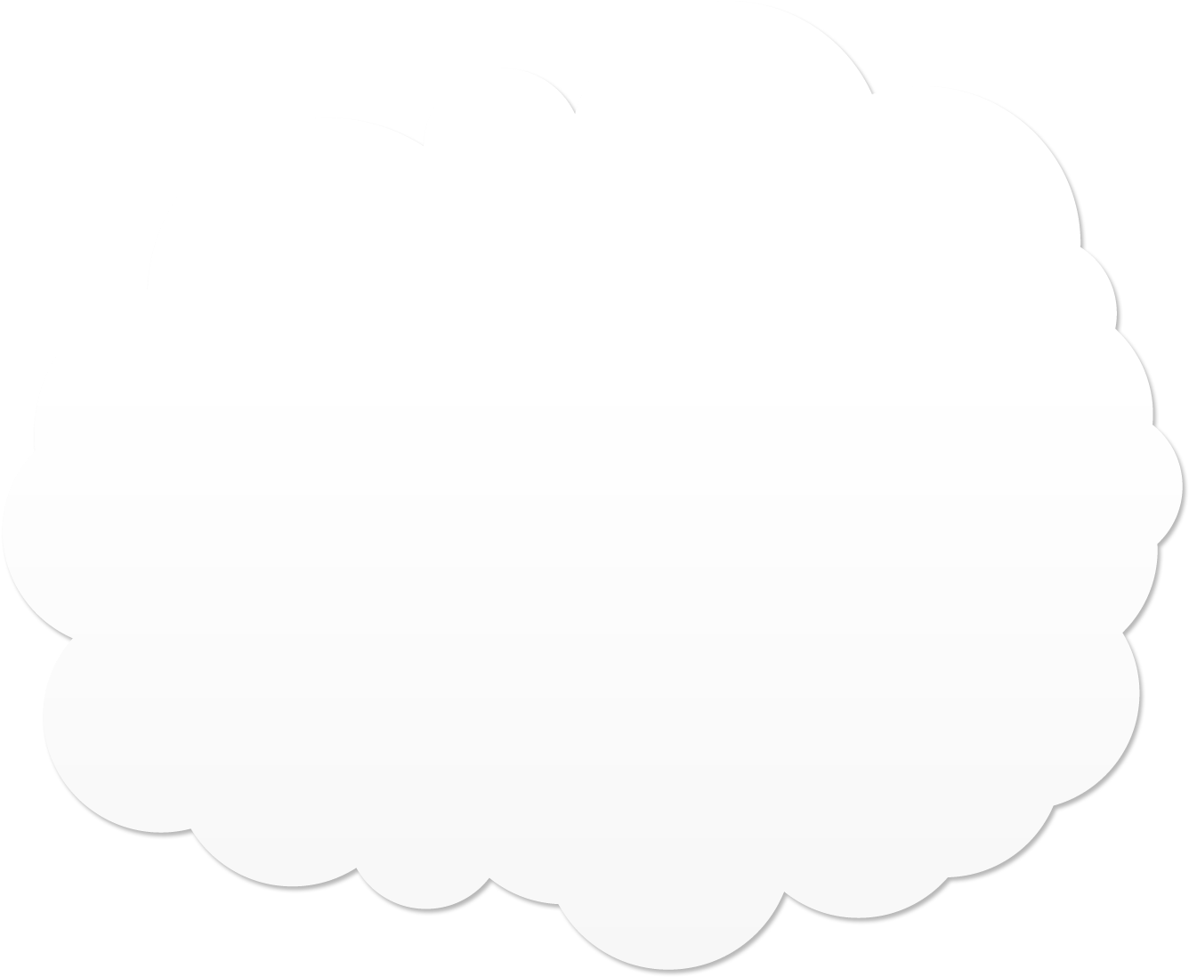 Software Developer Clipart Image - Square Cloud Png (1352x1111)