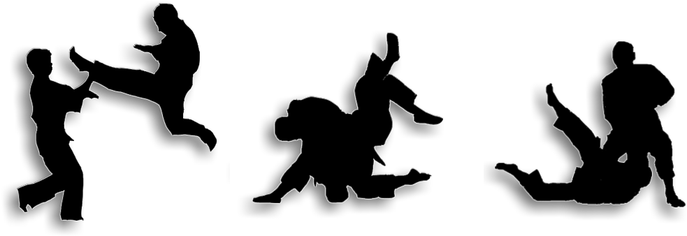 Image Freeuse Library Silhouette At Getdrawings Com - Self Defense Clipart (999x339)