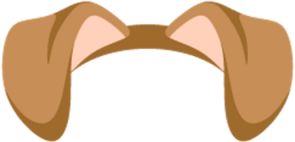 Snapchat Clipart Puppy - Dog Ears Png (640x480)