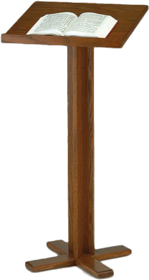 Pulpit With Open Bible - Pulpit With Open Bible (300x555)