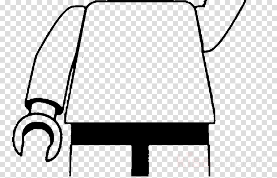 Download Lego Man Black And White Clipart Lego Minifigure - Lego Character Vector (900x580)