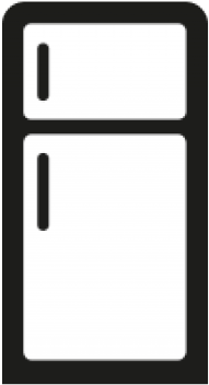 Refrigerator Clipart Mini Fridge - 9155023b (640x480)