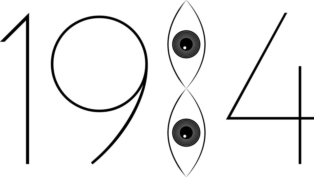 Typography Computer Icons Point Line Art Chart - Clip Art For 1984 (1326x750)