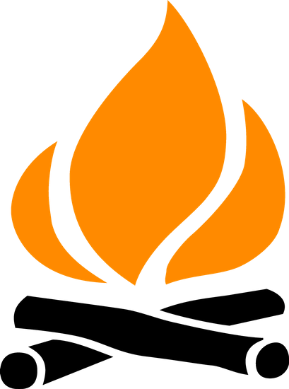 Fire, Icon, Make Fire, Campfire, Wilderness, Outdoor - Fire Pit Icon Png (409x550)