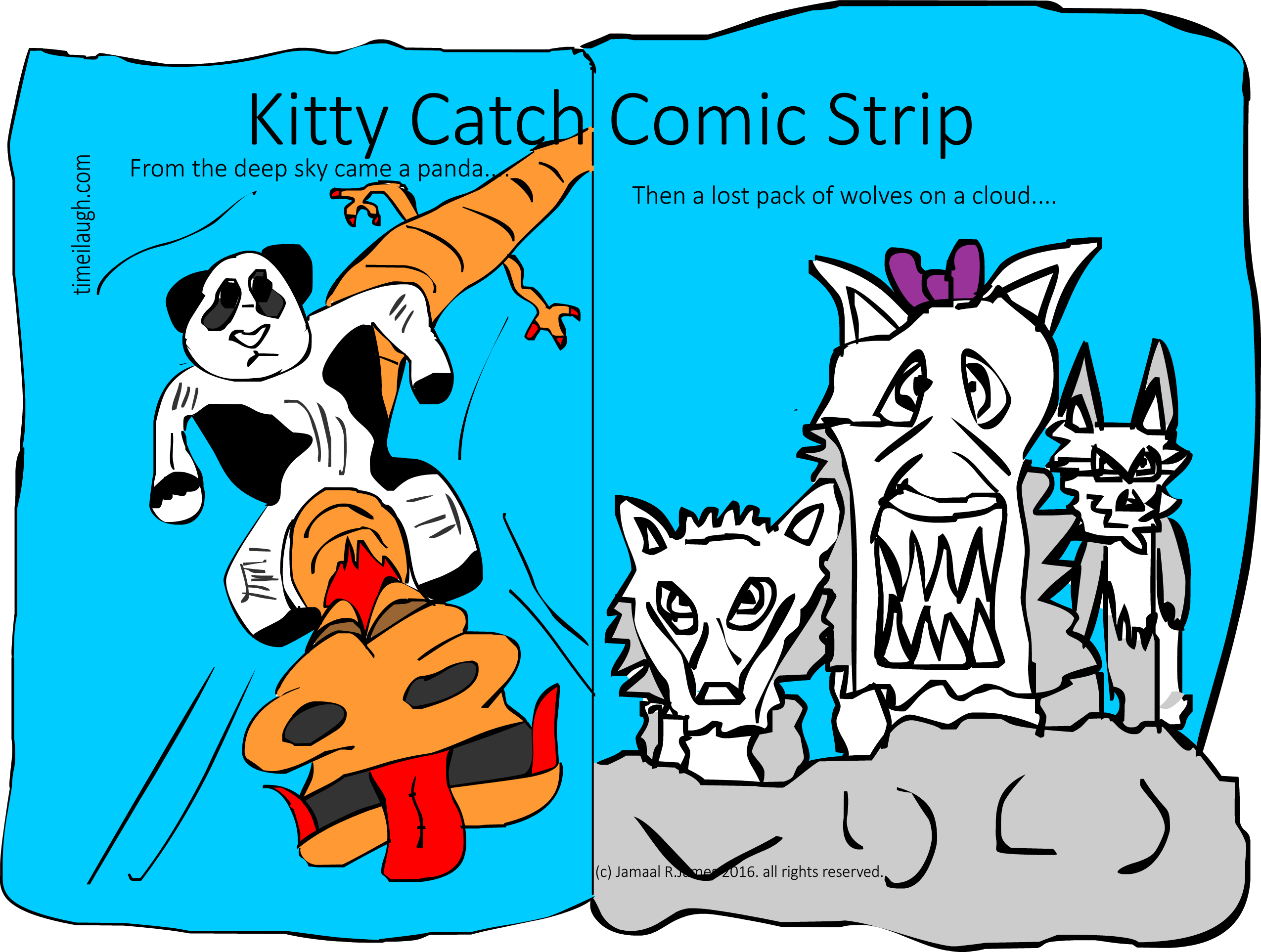 Kitty Catch Comic Strip Kittycatchasuki Gets Attacked - Cartoon (2550x1926)
