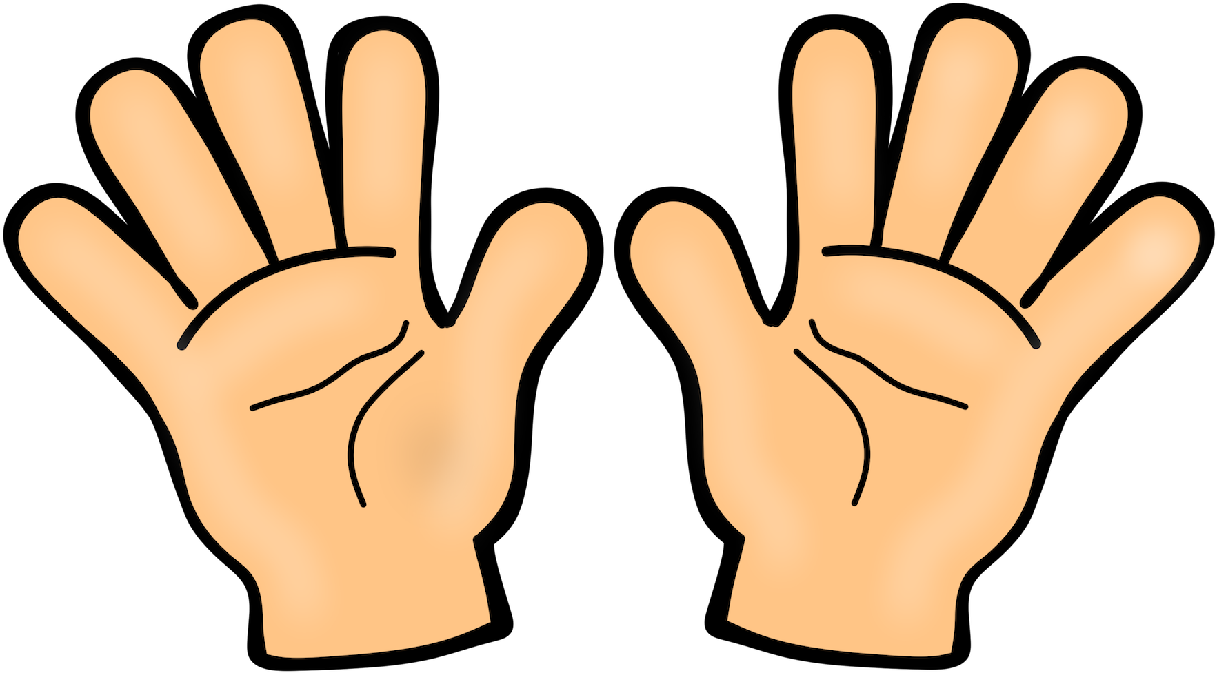 Counting Fingers Clipart 1 10 (1800x1012)