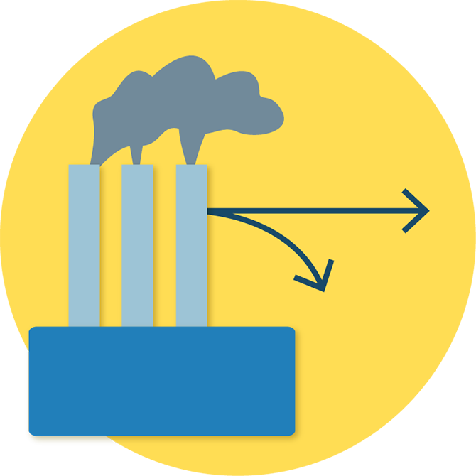 Oil Deposits, And Landfills Contributing To Pah Contamination - Circle (670x670)