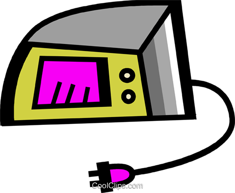 Microwave Oven Royalty Free Vector Clip Art Illustration - Microwave Oven Royalty Free Vector Clip Art Illustration (480x394)